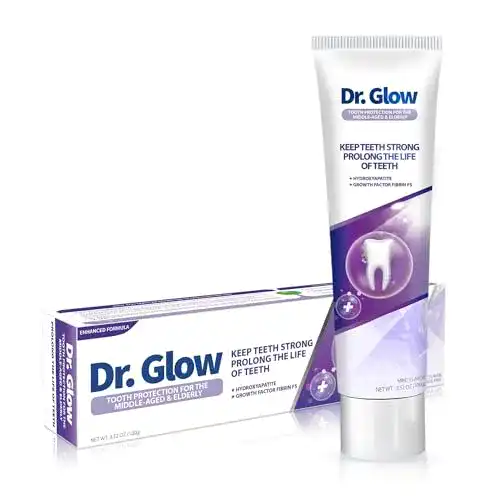 Zahnpasta gegen Zahnfleischrückgang Dr. Glow Zahncreme für Senioren