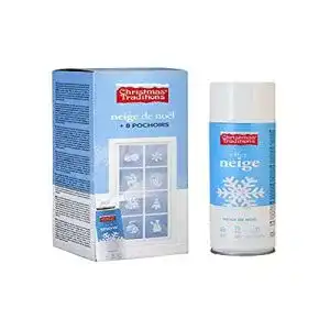 Schneespray Christmas Traditions Kunstschnee Set 150ml mit Schablonen