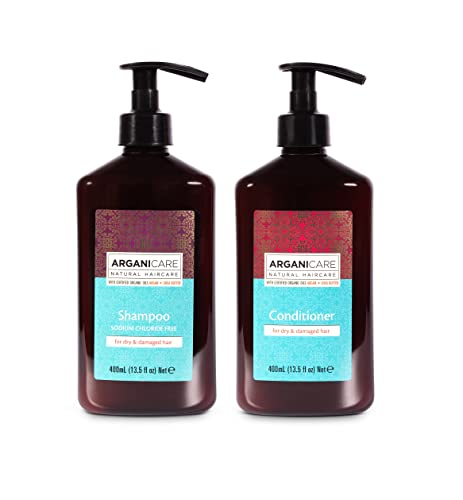 Arganicare Shampoo und Conditioner Set für trockenes und geschädigtes Haar