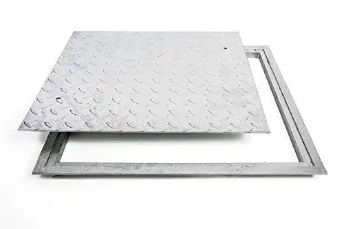 Schachtabdeckung Ktc Tec SA-60 aus verzinktem Stahl 600 x 600 mm
