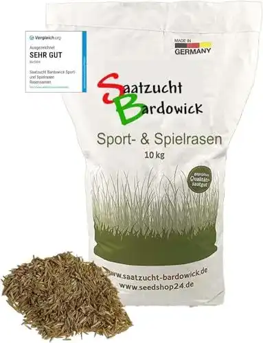Rasensamen Saatzucht Bardowick 10 kg für Sportrasen und Spielrasen
