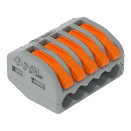 Wago Classic Verbindungsklemmen 222-415 5 Leiter bis 4 mm², 40 Stück