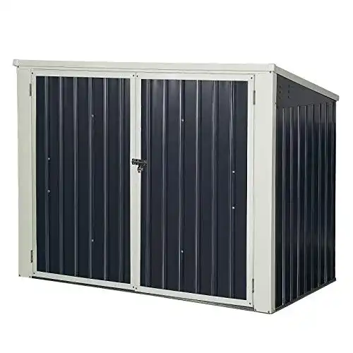 Mülltonnenbox von Costway für zwei 240 Liter Mülltonnen