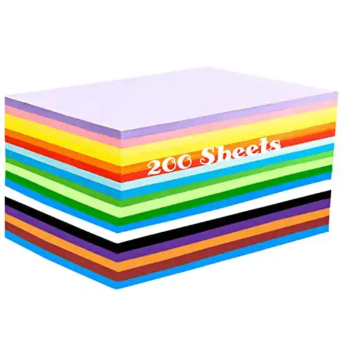 Buntes Papier Tyorew 200 Blatt A4 in 20 Farben