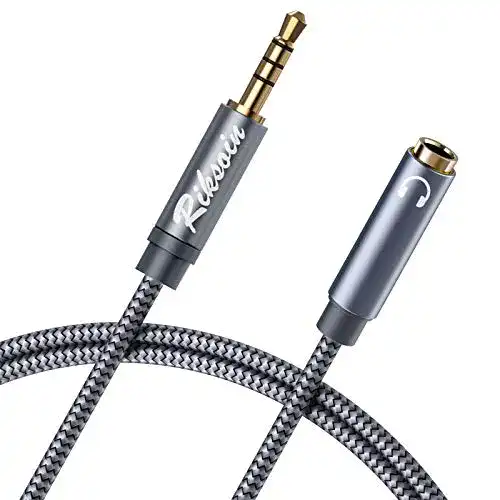 Kopfhörer Verlängerungskabel RIKSOIN 3,5mm Stereo Audio 2,4 m