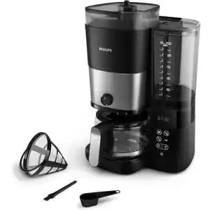 Philips All-in-1 Kaffeemaschine mit Kegelmahlwerk und 1,25 L Kanne