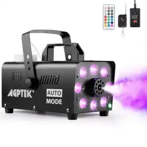 Nebelmaschine AGPtEK mit 13 farbigen LED-Lichtern und 500W Leistung