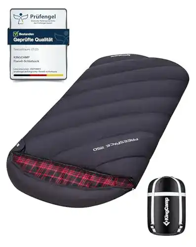 XXL-Schlafsack von KingCamp für Winter und Vier Jahreszeiten