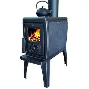 Kaminofen bis 1000 Euro Plamen EEK A+ Gusskaminofen Trenk mit Herdplatte