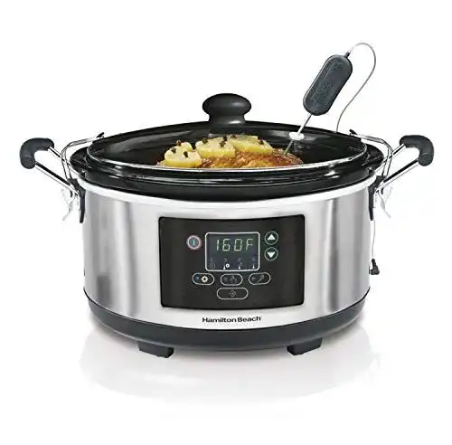 Hamilton Beach digitaler Slow Cooker, Schongarer mit 4,7l und Timer
