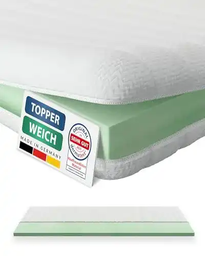 Komfortschaum Topper 180×200 cm für individuellen Schlafkomfort