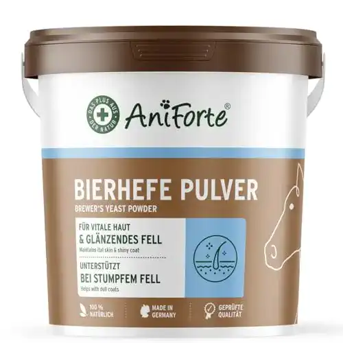 AniForte Reine Bierhefe für Pferde 2,5 kg – Natürliche Ergänzung