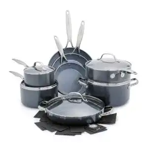 Keramikpfannen-Set Greenpan Valencia Pro 16-teilig, PFAS-frei, Induktion