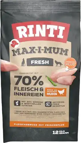 Rinti Trockenfutter Rinti Max-I-Mum Huhn 12 kg für Hunde