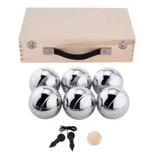 Boule Engelhart 010205 Triplett Kugeln Set im Holzkoffer