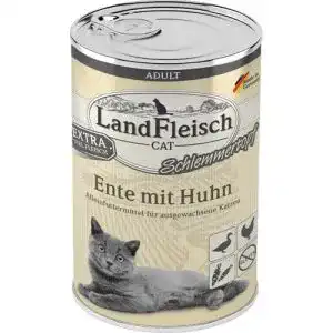 Landfleisch Katzenfutter LaFl. Cat Topf Ente und Huhn 400g