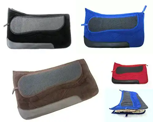 Westernpad PS Pferdeartikel Sandwichpad mit 2 Kammern in braun