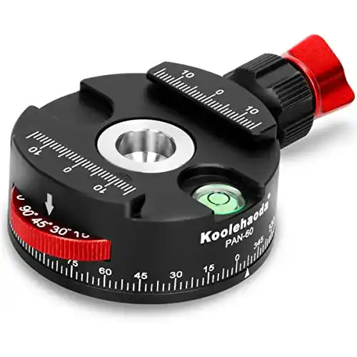 Koolehaoda Panoramakopf 360° Ganzmetall für Stativ mit Arca Swiss Kompatibilität