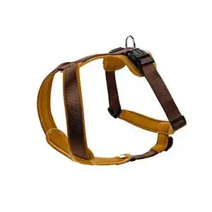 Hundegeschirr Hunter Neopren in Braun/Caramel, Größe M/1
