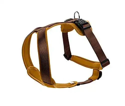 Hundegeschirr Hunter Neopren in Braun/Caramel, Größe M/1
