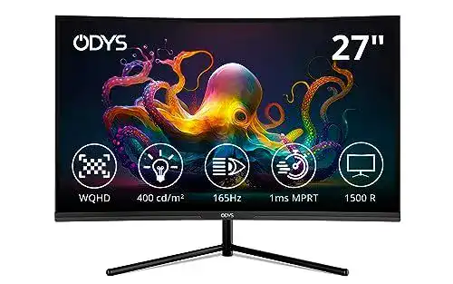 165 Hz Monitor Odys Q27 Pro 69 cm (27 Zoll) WQHD Curved