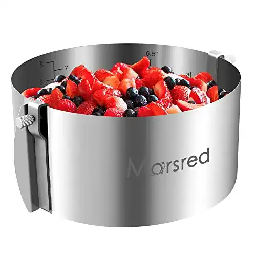 Verstellbarer Tortenring Marsred 8,5 cm mit Schrauben
