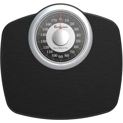Personenwaage analog Adamson A25G bis 180 kg mit rutschfester Oberfläche