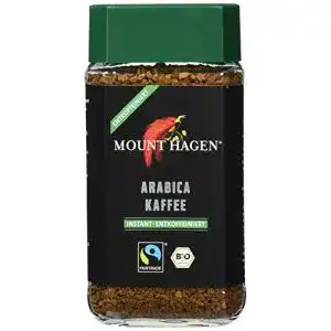 Löslicher entkoffeinierter Kaffee von Mount Hagen im Vergleich