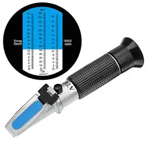 Refraktometer Hhtec Winzer für Brix, Öchsle und KMW