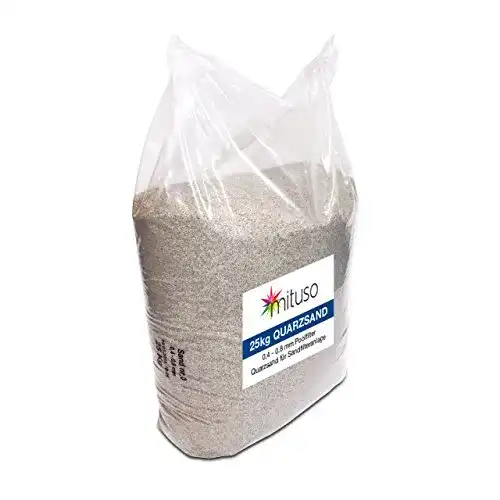 Filtersand mituso Quarzsand, Körnung 0,4-0,8 mm für Aquarien