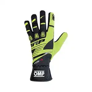 Karthandschuhe OMP KK02743E059004 MY2018 KS-3 in Gelb/Schwarz