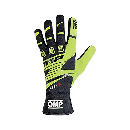 Karthandschuhe OMP KK02743E059004 MY2018 KS-3 in Gelb/Schwarz