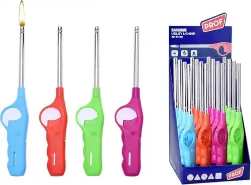 Stabfeuerzeug 3er Set – Nachfüllbare Gasfeuerzeuge mit 27 cm Länge