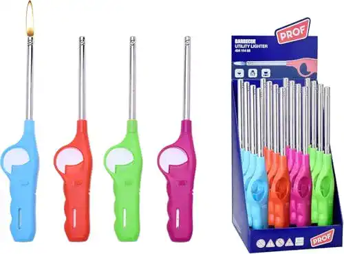 Stabfeuerzeug 3er Set – Nachfüllbare Gasfeuerzeuge mit 27 cm Länge