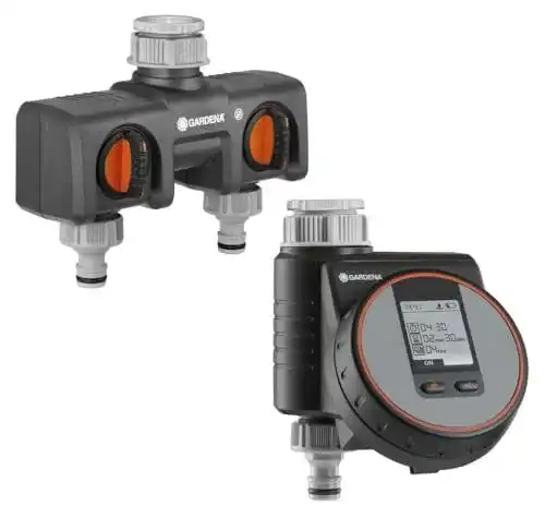 Gardena Bewässerungscomputer Watering Control Flex mit Twin Tap
