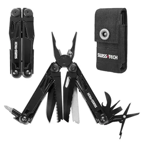 Swiss+Tech Multifunktionszange 16-in-1 – Faltbares Multitool