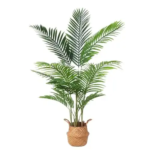 Kunstpflanze Ferrgoal Areca Palme mit Seegras Korb