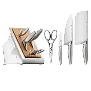 WMF Messerblock Chef’s Edition mit 5-teiligem Messerset