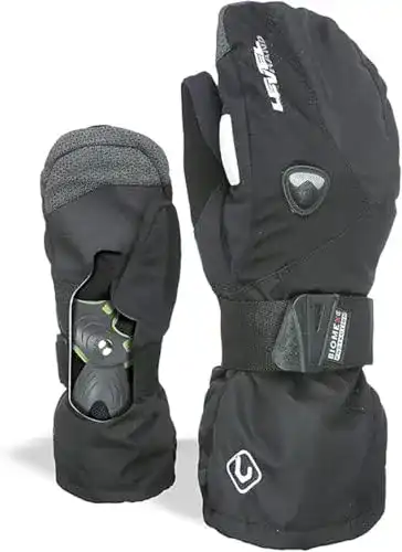 Level Herren Fäustlinge Fly Mitt in Schwarz, Größe 10.5