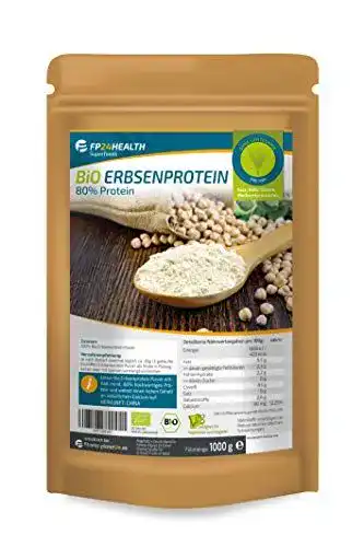 Erbsenprotein FP24 Health Bio 1kg mit über 80% Proteinanteil