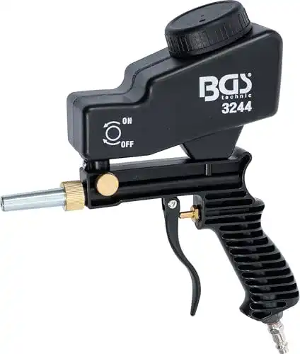Sandstrahlgerät BGS 3244 – Druckluft-Sandstrahlpistole mit 5 mm Spitze