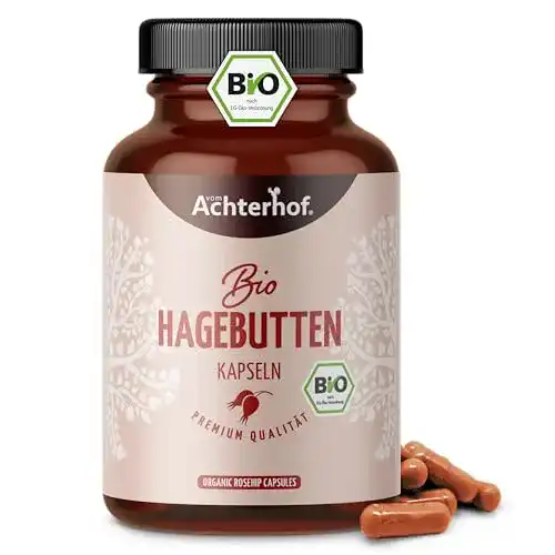 Hagebuttenextrakt Kapseln hochdosiert BIO – 180 Stück