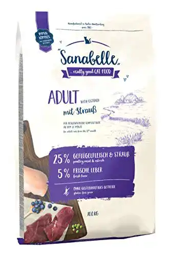 Sanabelle Adult Katzenfutter mit Strauß für erwachsene Katzen