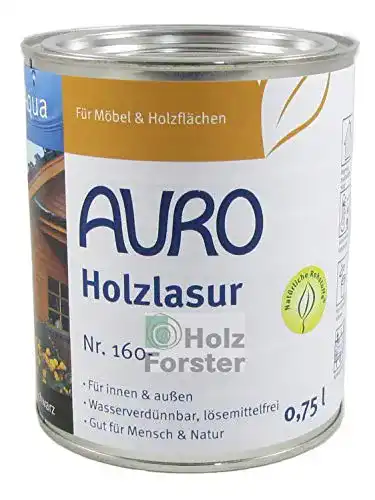 Auro Holzlasur Aqua Grau Nr. 160-74, 0,75 Liter