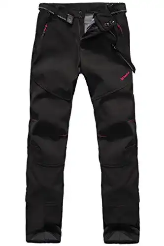 Wanderhose Damen Micosuza Fleece Softshell wasserabweisend