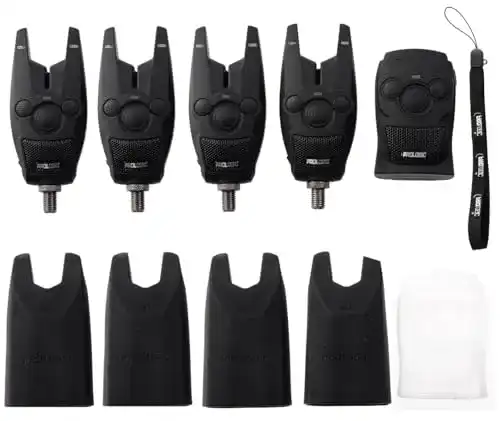 Prologic BAT+ Bite Alarm Blue Set 4+1 – Funk-Bissanzeiger für Angler