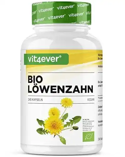 Löwenzahnwurzel Vit4Ever Bio 240 Kapseln 1500 mg Extrakt