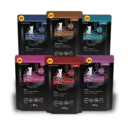 Getreidefreies Nassfutter für Katzen – catz finefood Purrrr Collection I