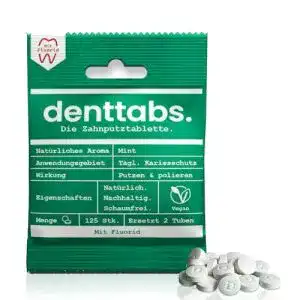 Zahnputztabletten Denttabs als innovative Zahnpflegealternative