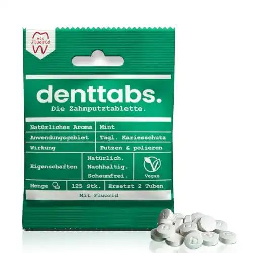 Zahnputztabletten Denttabs als innovative Zahnpflegealternative